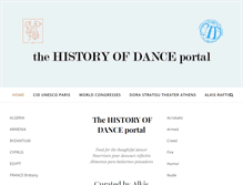 Tablet Screenshot of orchesis-portal.org